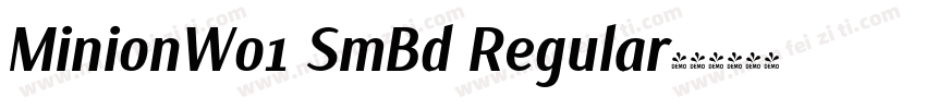 MinionW01 SmBd Regular字体转换